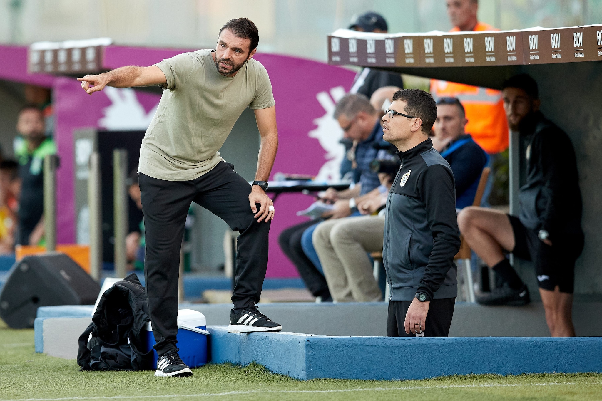 Andrea Pisanu durante la sua esperienza in panchina.