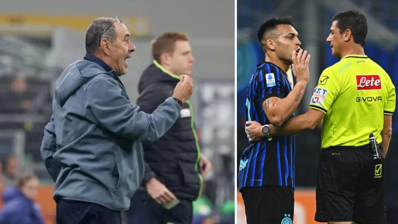 Sarri mastica amaro su Inter-Lazio: "Si sarebbe inca**to anche Padre Pio, gli arbitri vanno noleggiati"