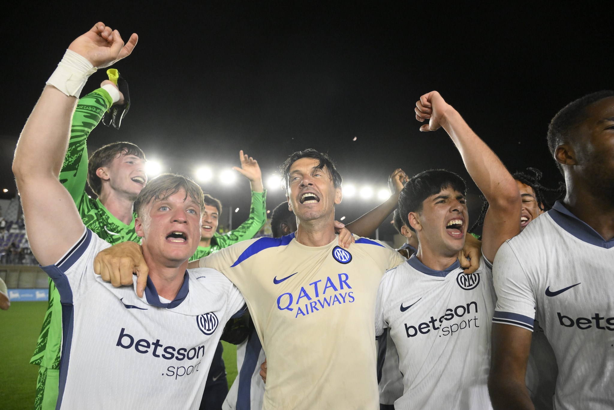 Zanchetta dopo la vittoria dello Scudetto Primavera con l’Inter.