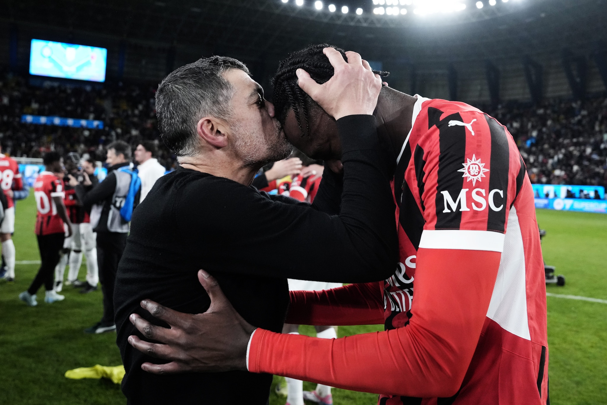 La soddisfazione di Sergio Conceiçao: pochi mesi al Milan ma con un trofeo vinto