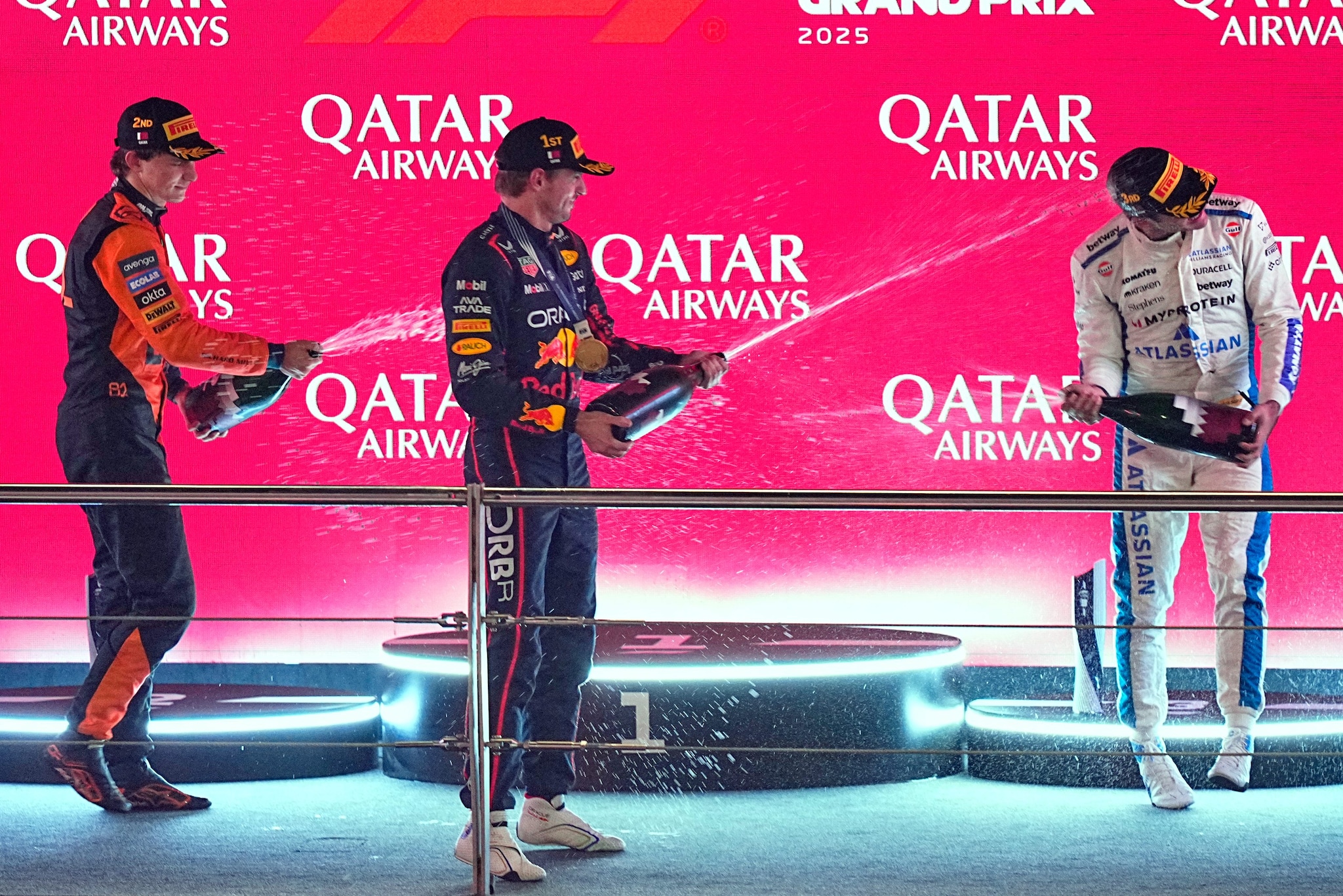 Carlos Sainz è salito sul podio nel 2025 due volte: a Baku e in Qatar.