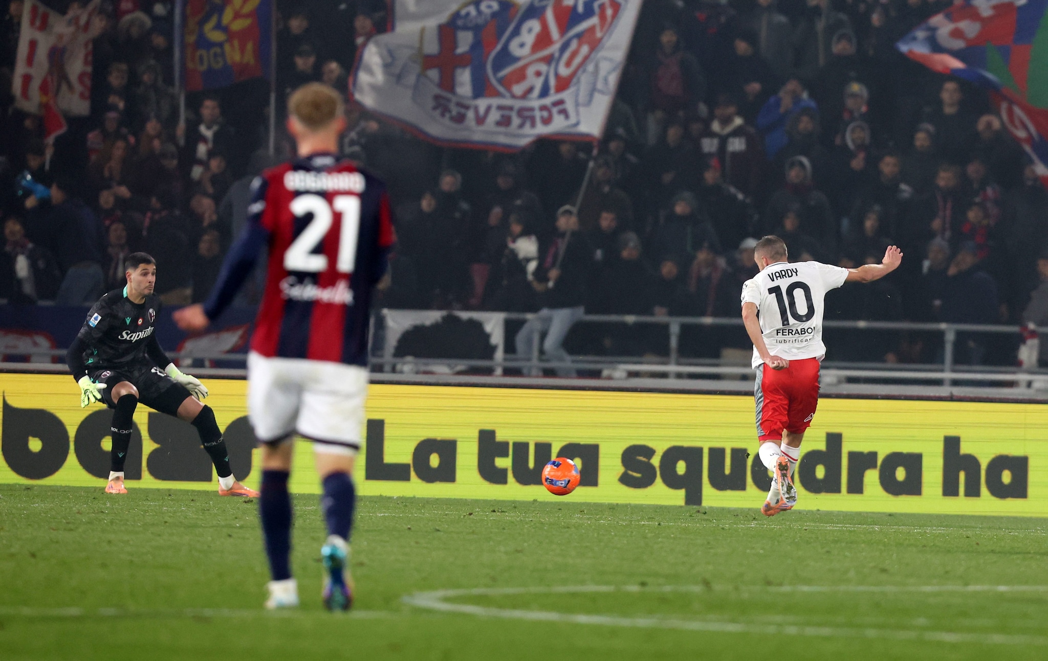 Jamie Vardy ha realizzato una doppietta in Bologna–Cremonese.