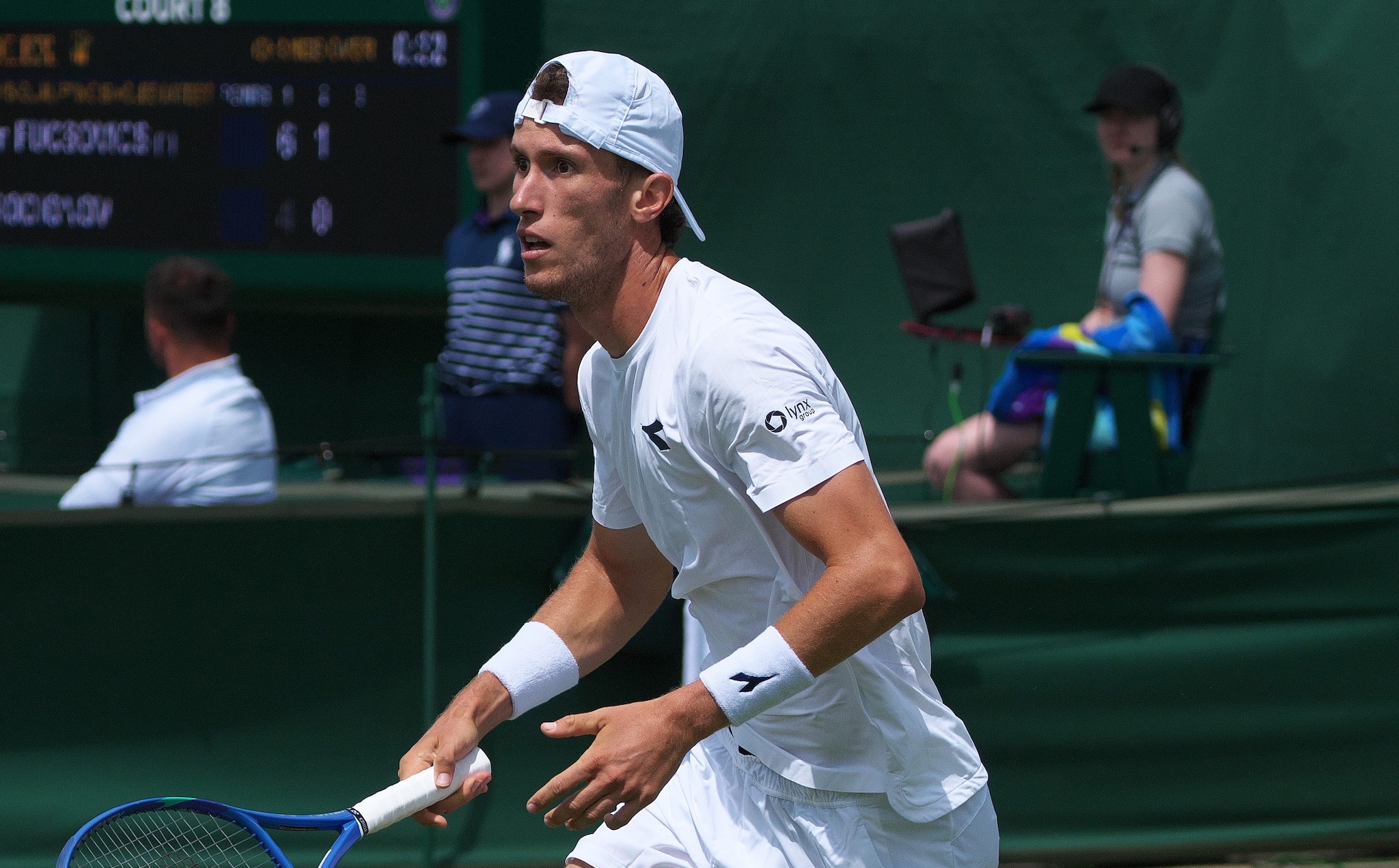 Maestrelli in azione a Wimbledon