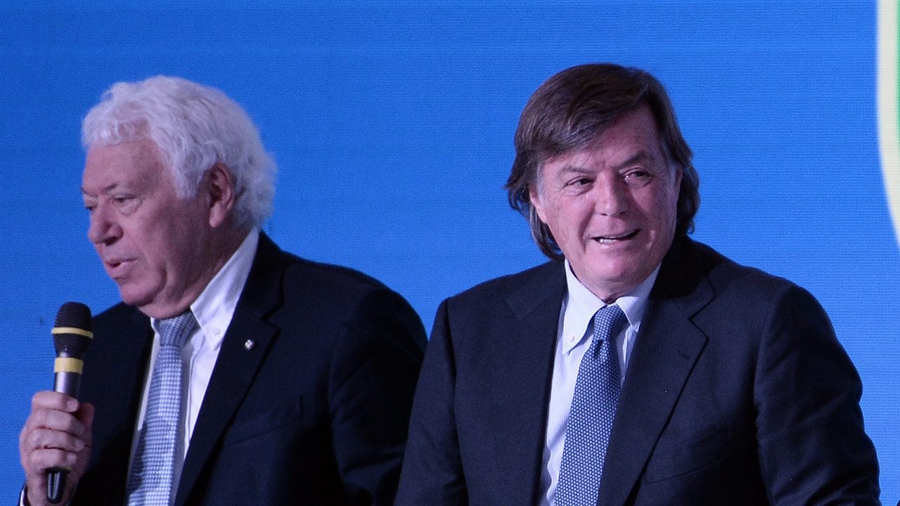 Nicola Pietrangeli e Adriano Panatta