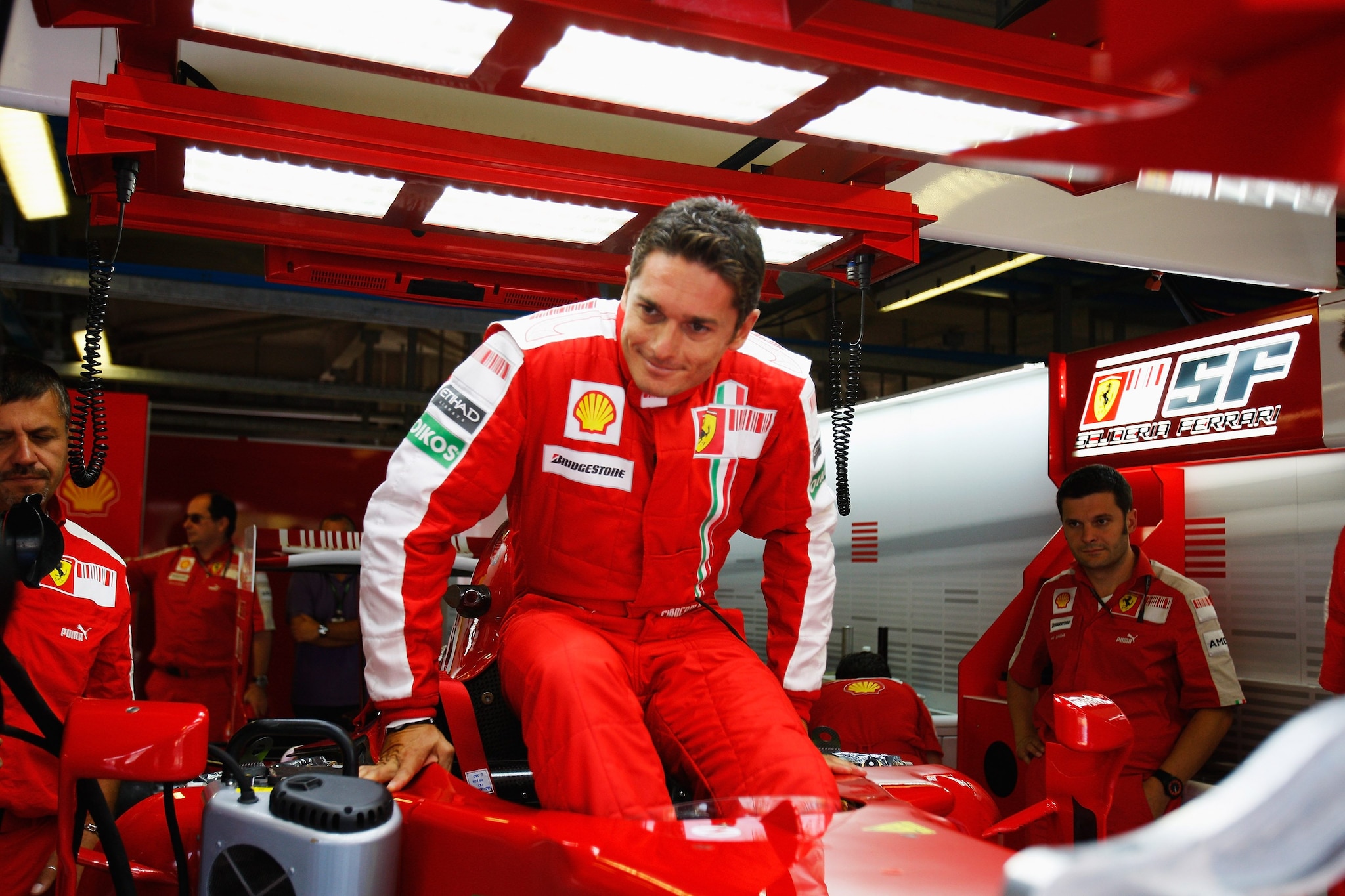 Giancarlo Fisichella in Ferrari.