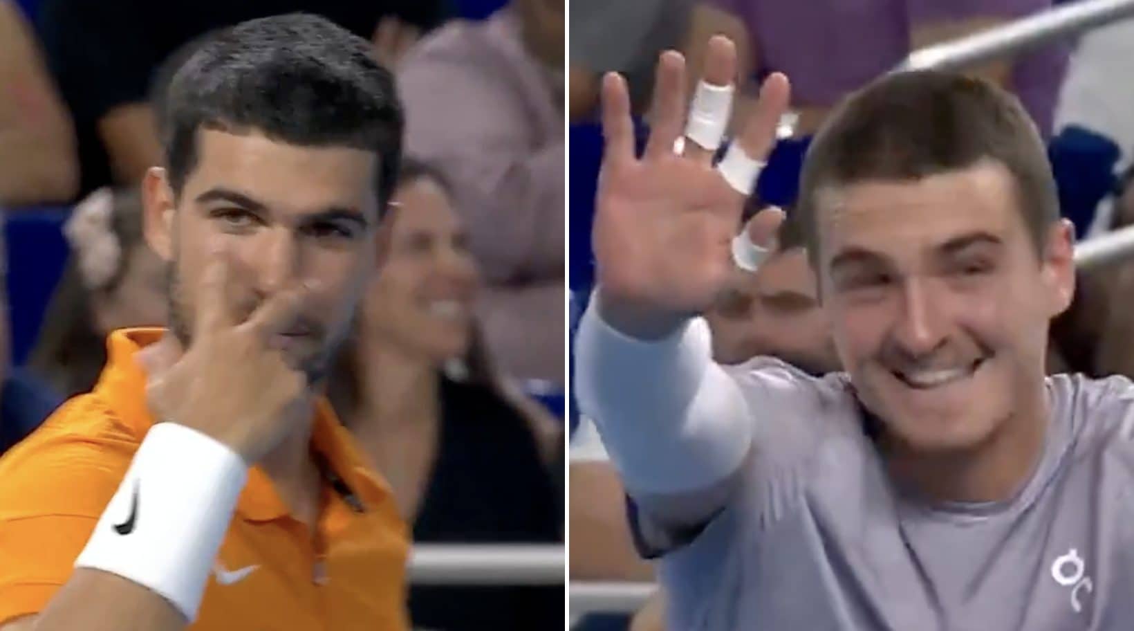 Alcaraz "minaccia" Fonseca, Joao ha già la soluzione pronta: l'esibizione è uno show totale