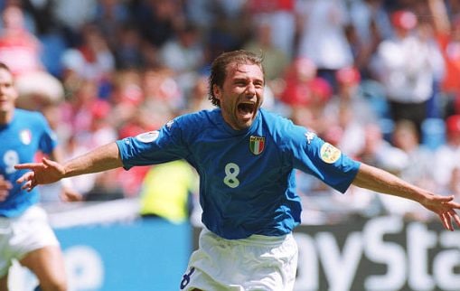 Da calciatore Antonio Conte è stato vice–campione del mondo a USA ’94 e d’Europa nel 2000.