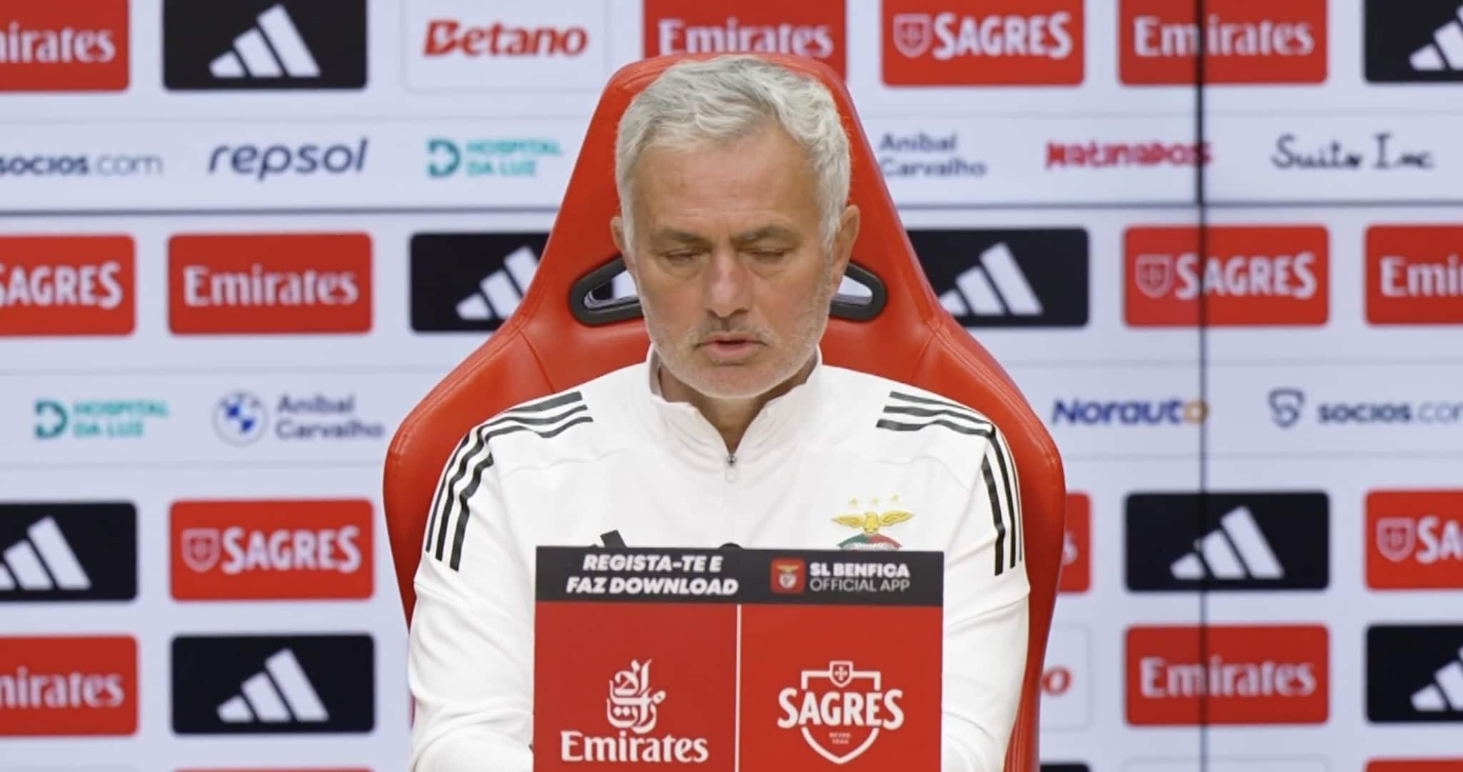José Mourinho ha guidato 20 volte il Benfica: 13 vittorie, 4 pareggi e 3 sconfitte, coppe incluse.