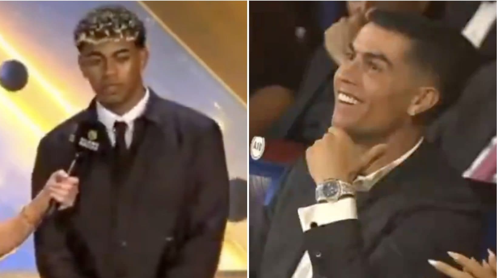 Lamine Yamal spiazza tutti ai Globe Soccer Awards: la risposta che fa ridere Cristiano Ronaldo
