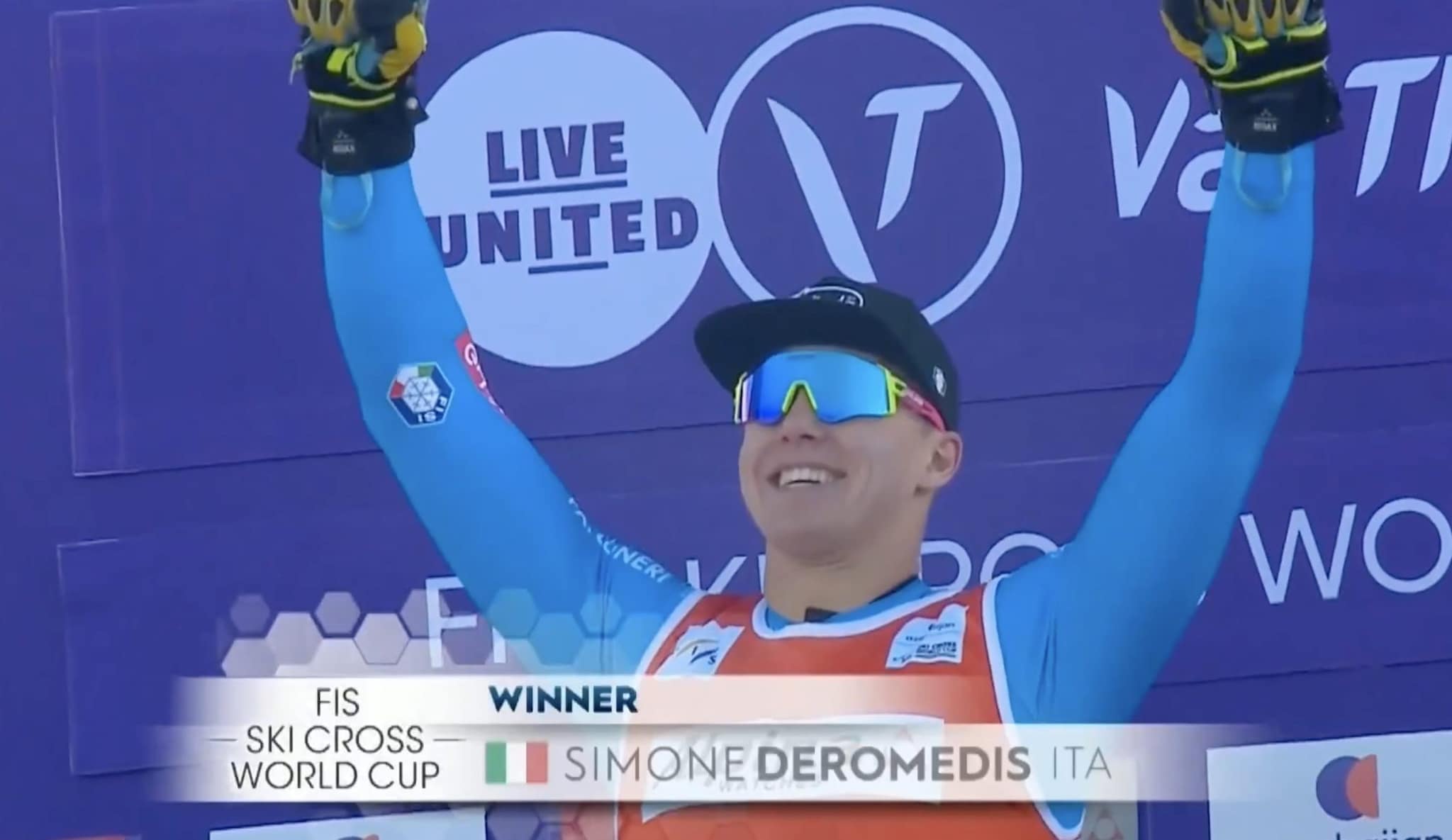 Simone Deromedis vince e gli scappa una lacrima: "È per mio nonno, morto un paio di mesi fa"