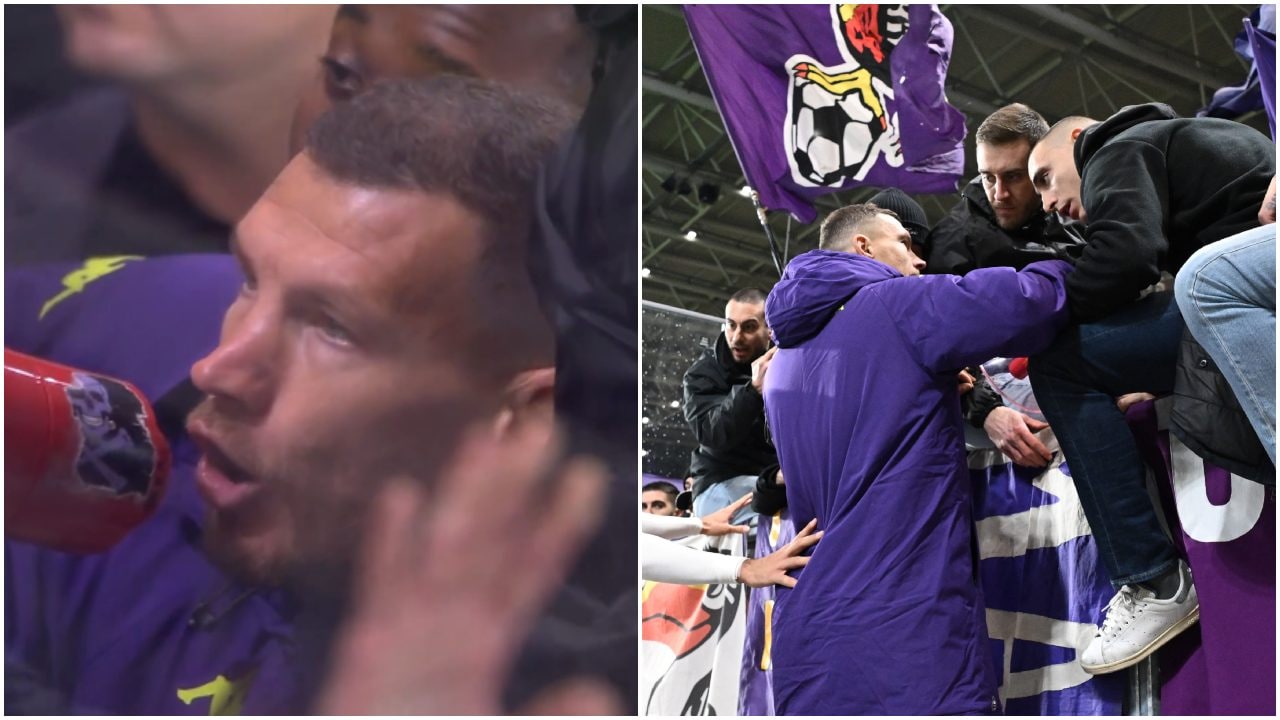 Dzeko può pagare caro il discorso ai tifosi della Fiorentina col megafono: scatta l'articolo 25