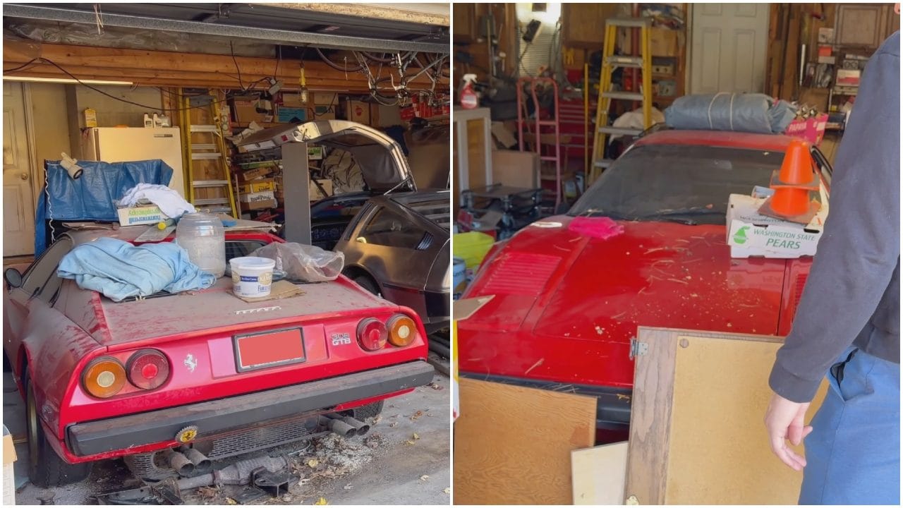 Rispuntano due Ferrari chiuse in un garage per 30 anni, la proprietaria non può credere ai suoi occhi