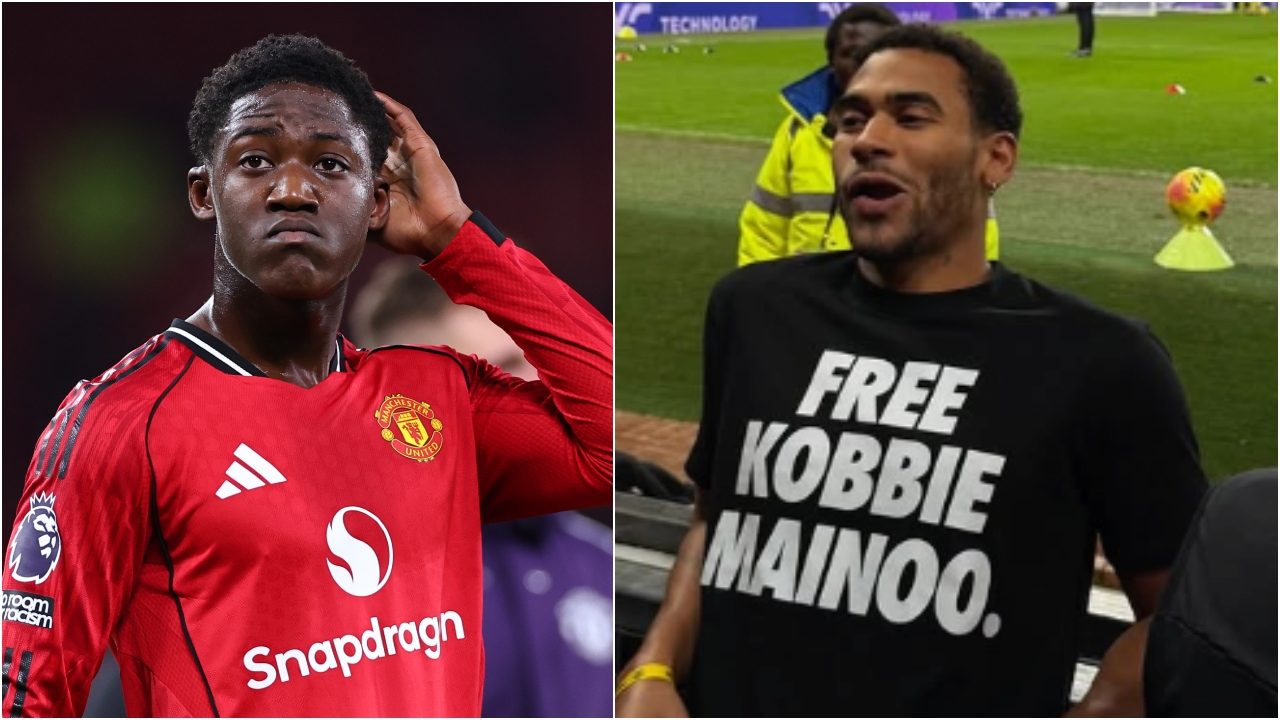Il fratello di Mainoo provoca il Manchester United allo stadio: la sua maglietta spiega tutto