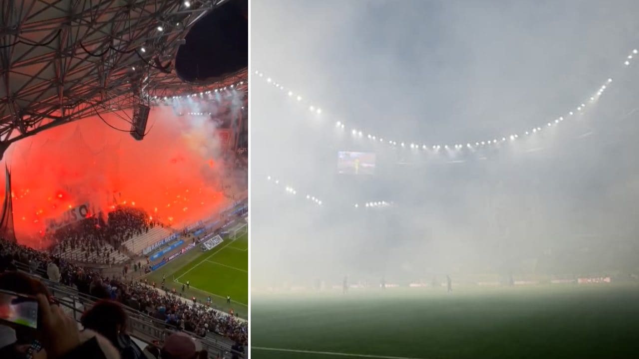 Marsiglia-Monaco inizia in ritardo, i tifosi invadono il Velodrome con i fumogeni: cos'è successo