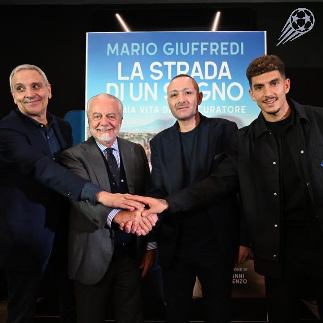 Giuffredi e De Laurentiis alla presentazione del libro dell’agente.