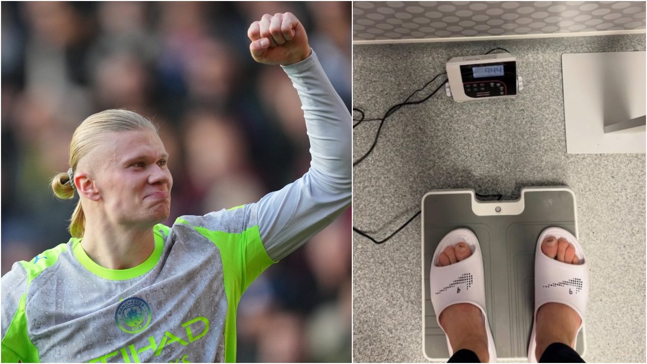 Haaland risponde a Guardiola postando una foto sulla bilancia: il suo peso è perfetto, può giocare