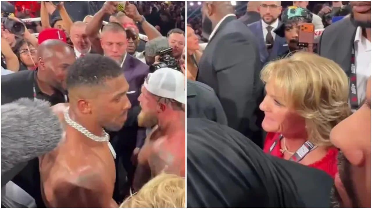 Anthony Joshua riconosce una donna nel caos: "Sei la mamma di Jake?". Sente che deve dirle qualcosa