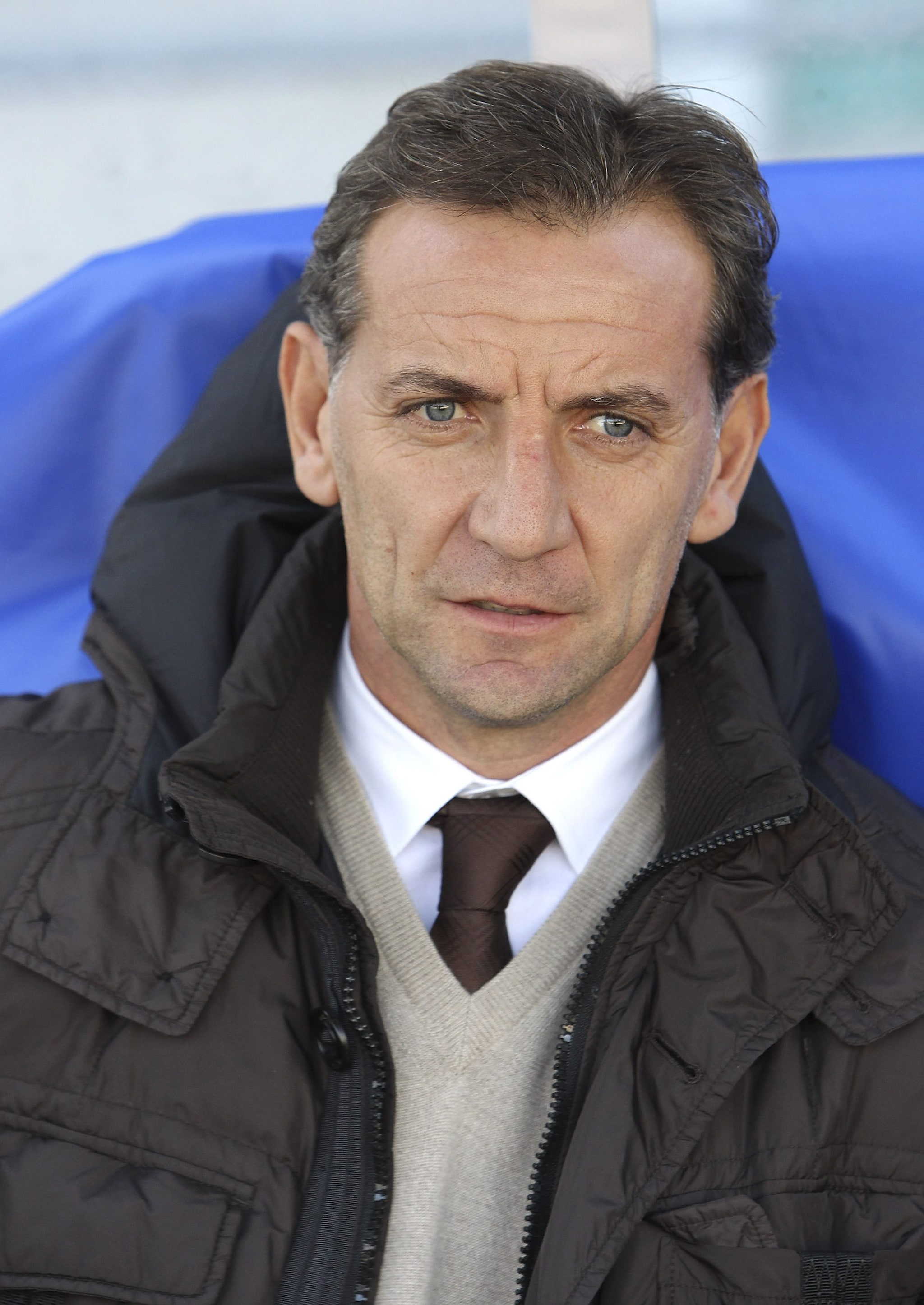 Amedeo Mangone in panchina.