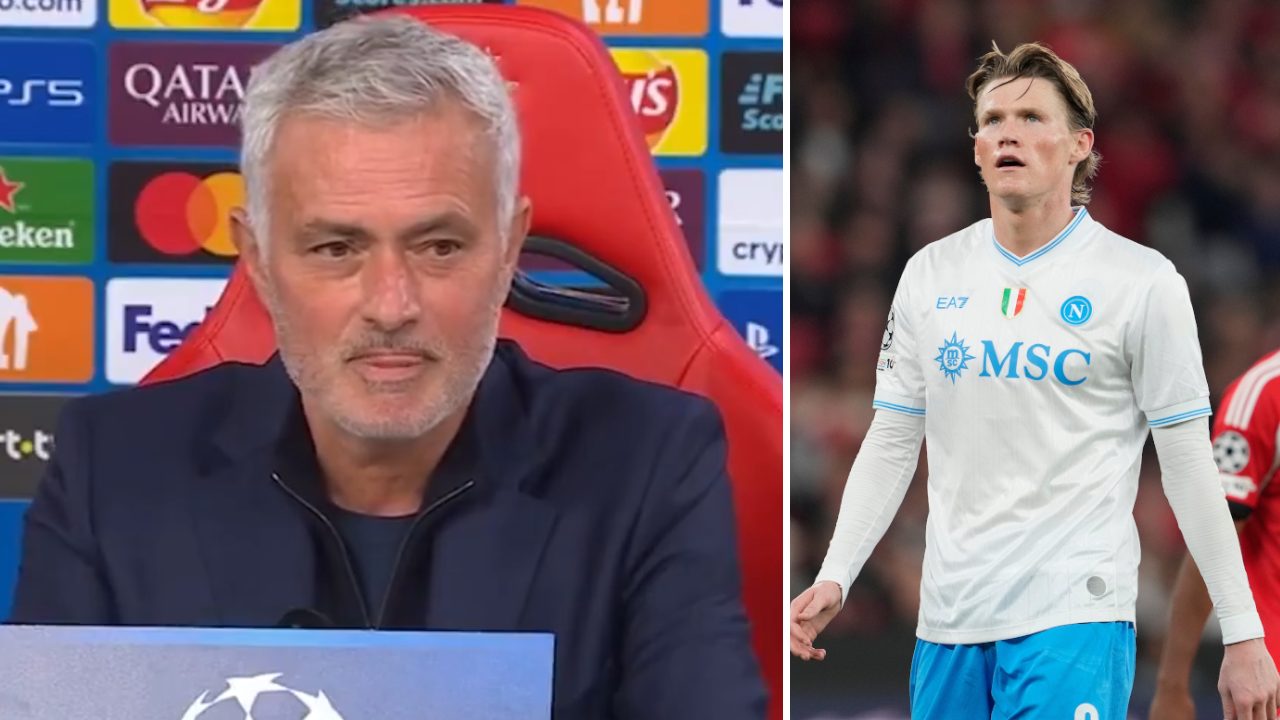 Mourinho show dopo Benfica-Napoli, svela il regalo di McTominay: "Era il minimo che potesse fare"