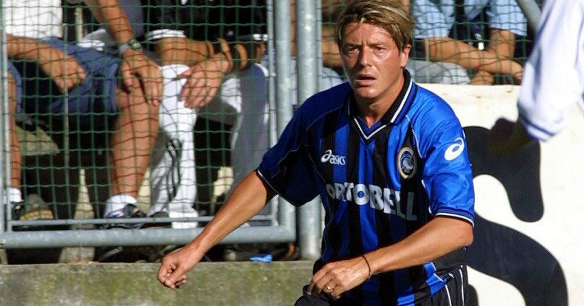 Pierluigi Orlandini in azione con la maglia dell’Atalanta.