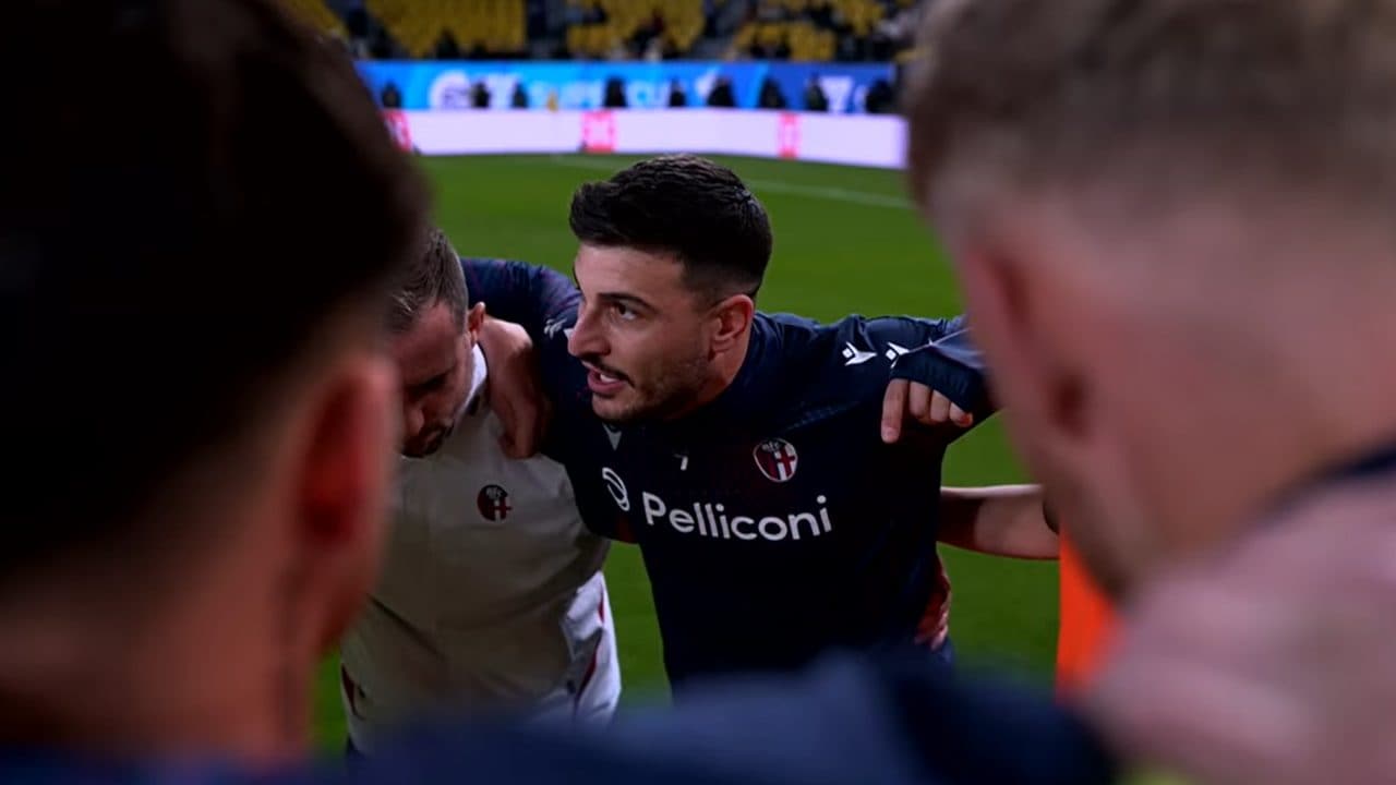 Il discorso emozionante di Orsolini poco prima di Bologna-Inter: "Ce la meritiamo? Sì, più di loro"