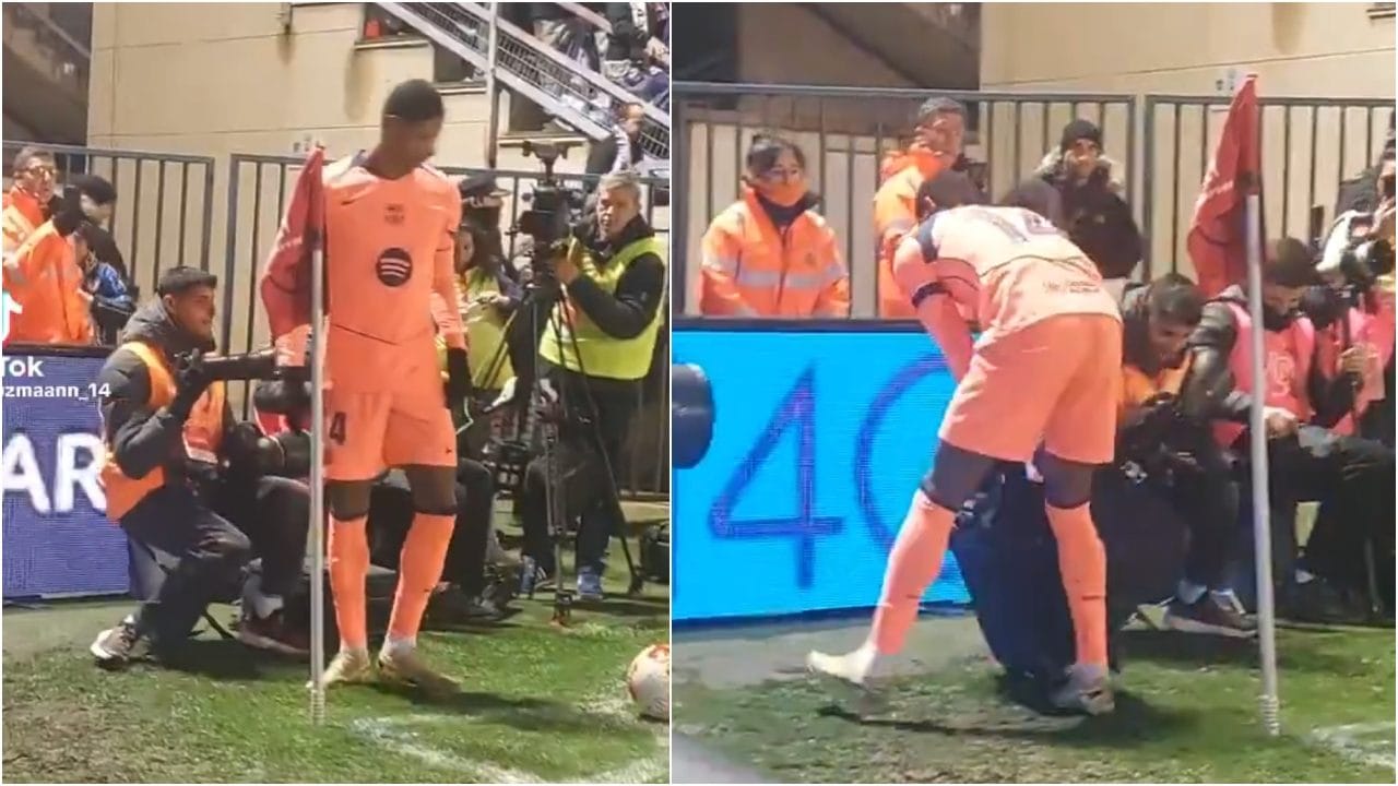 Rashford non riesce a battere l'angolo, lo stadio è piccolissimo: sposta l'attrezzatura del fotografo