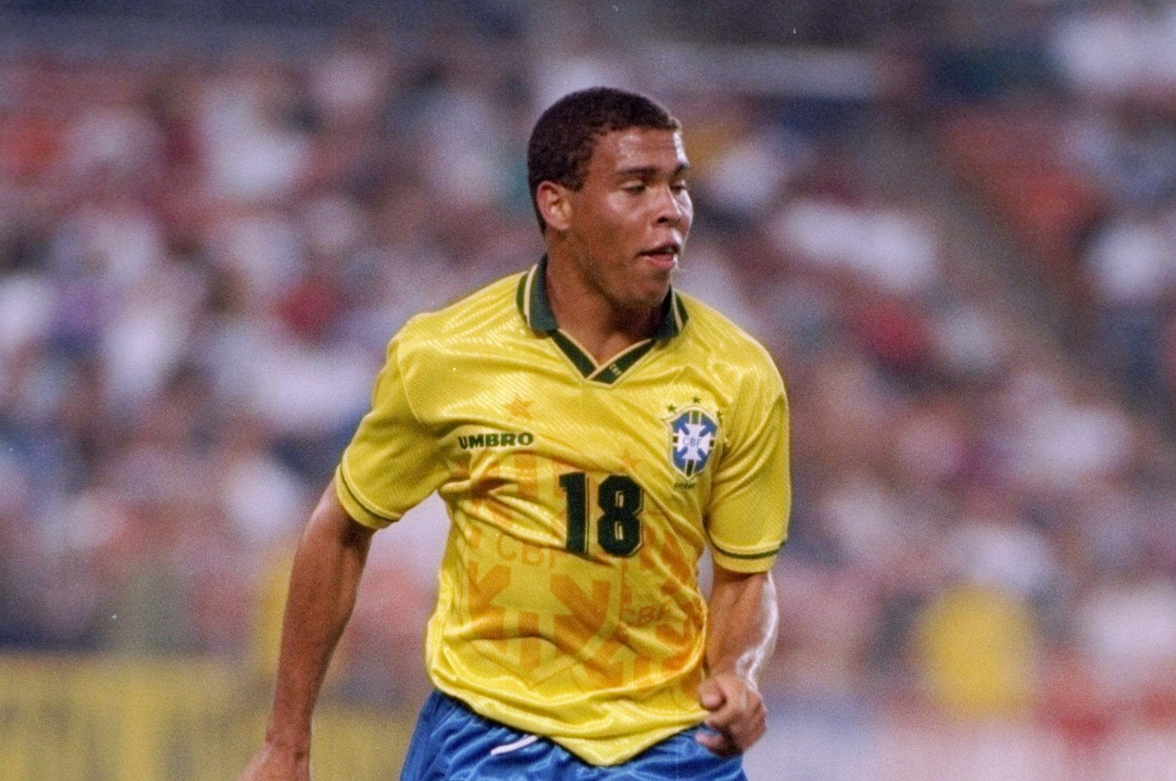 Ronaldo il Fenomeno a 19 anni con la maglia del Brasile