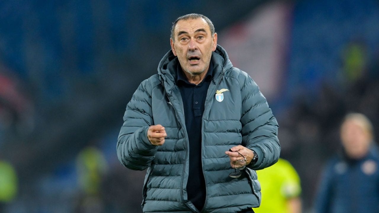 La stoccata di Sarri alla Lazio: “Non parlo di arbitri, l'ho fatto una volta e mi hanno fatto un comunicato contro"