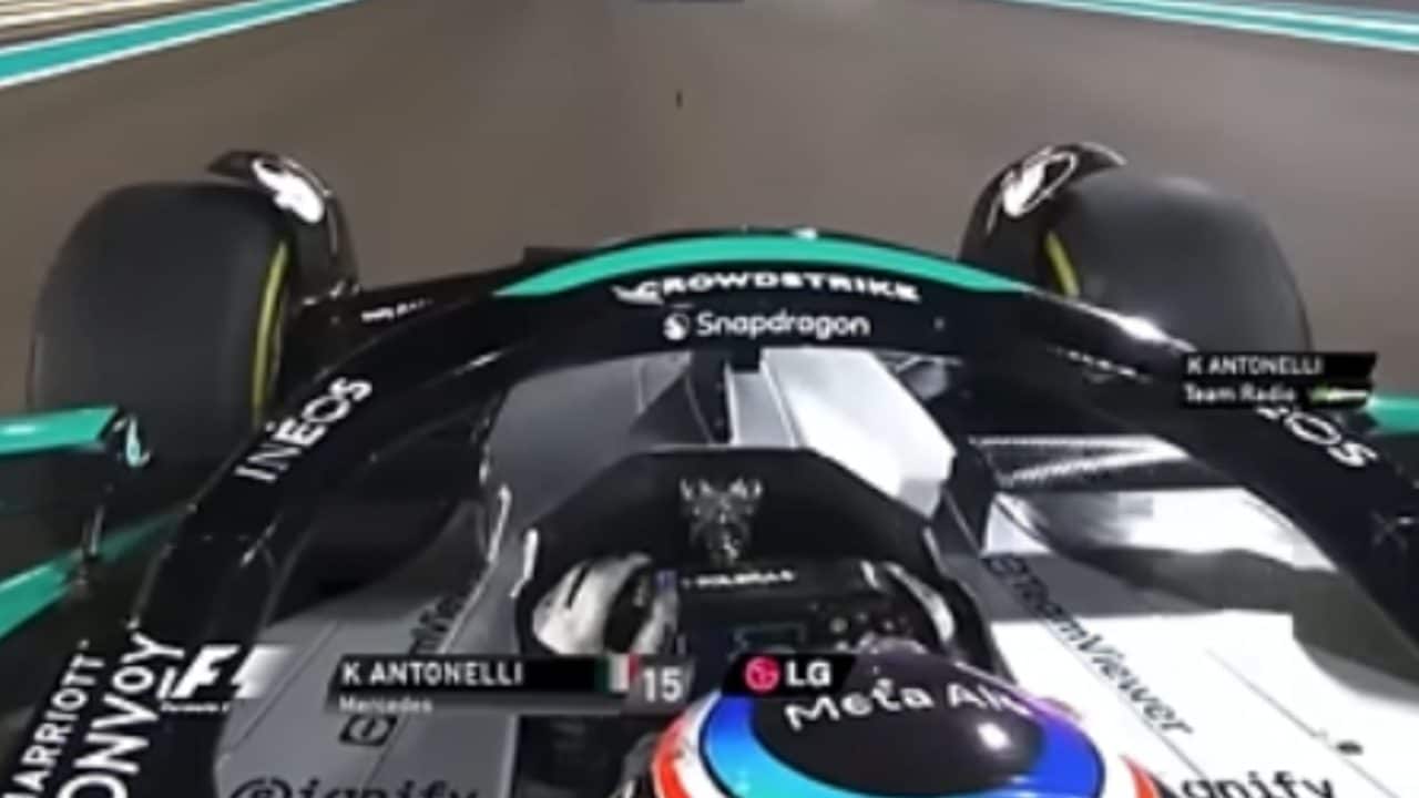 Il team radio di Kimi Antonelli a fine gara di Abu Dhabi è straziante: Bono lo lascia senza parole