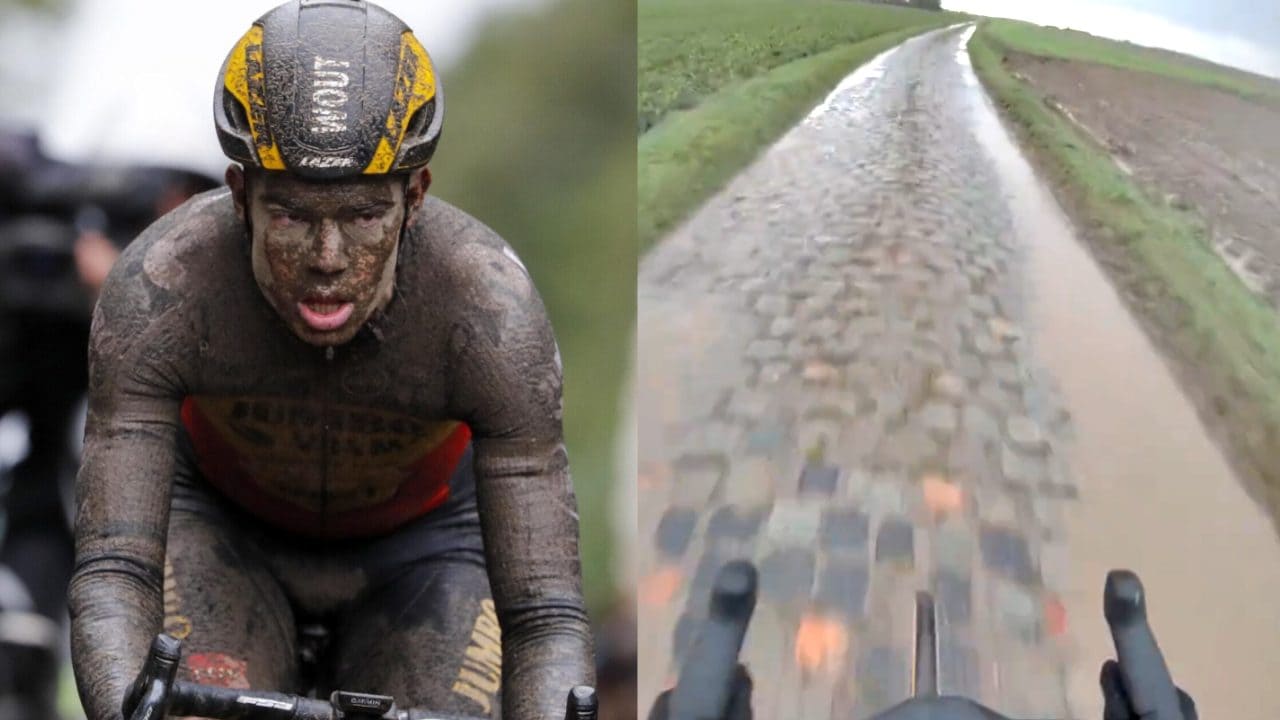 Come affronta un ciclista il pavé della Roubaix: il video ipnotico sui ciottoli a oltre 30km orari