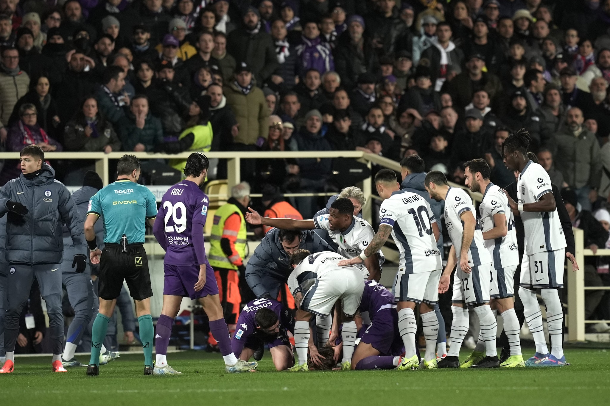 I drammatici momenti in Fiorentina–Inter del 1° dicembre 2024 quando Bove accusò il malore in campo