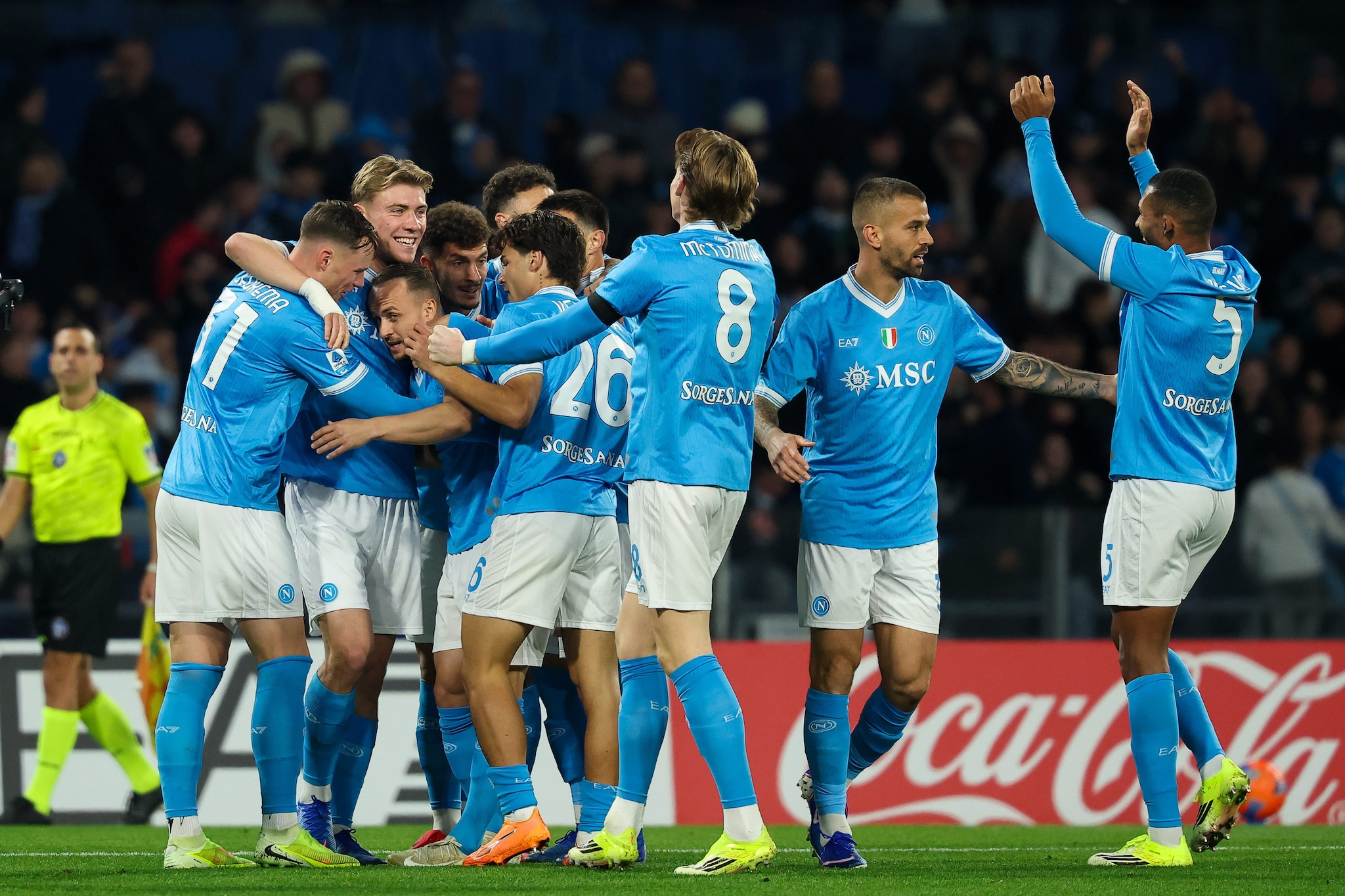 Copenaghen-Napoli 1-1, risultato finale della partita di Champions League: gol di McTominay e Larsson, gli highlights