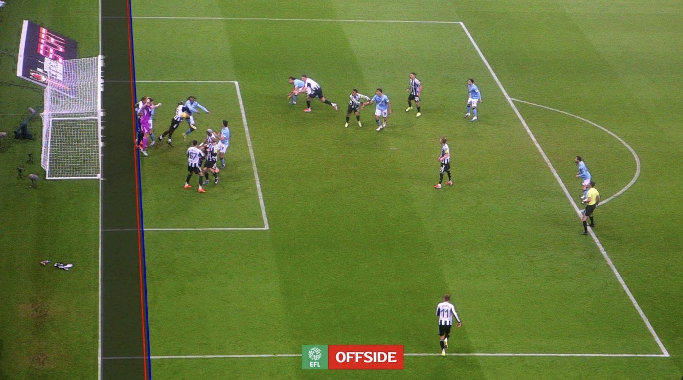 Il fuorigioco che ha innescato la polemica di Guardiola