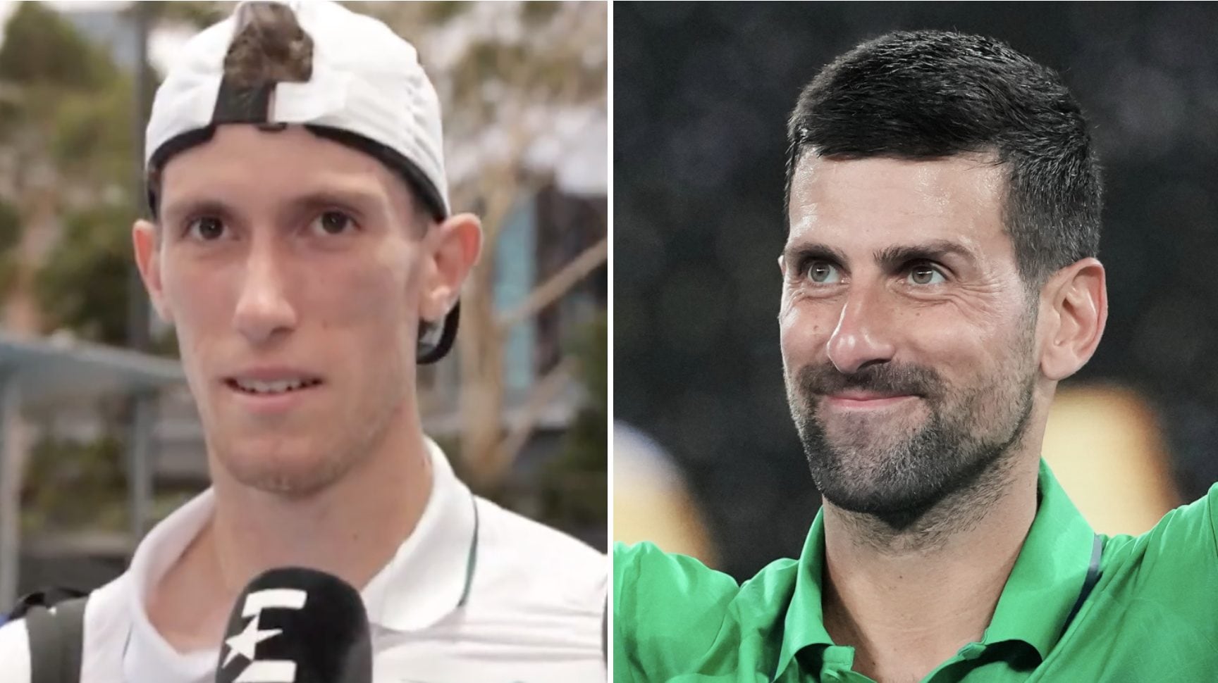 Maestrelli scopre in diretta che sfiderà Djokovic agli Australian Open e la sua reazione è impagabile