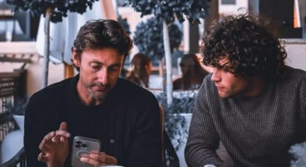 Juan Carlos Ferrero con il golfista Ayora.