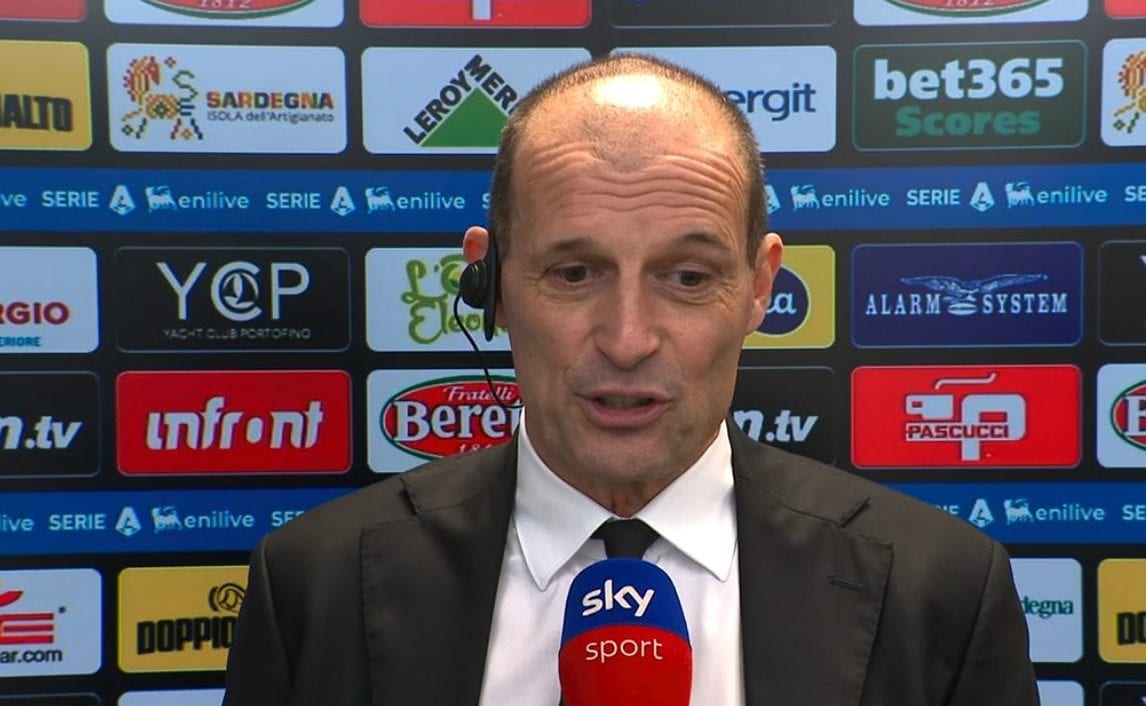 Allegri smentisce in TV la teoria sul calendario del Milan: "Ma come" e fa i conti in diretta