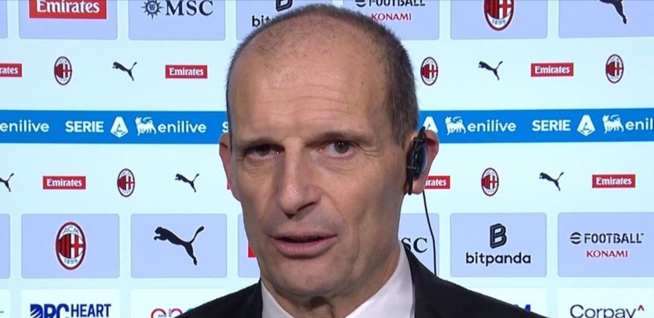Allegri bacchetta il Milan dopo il pareggio con il Genoa: "Alla fine siamo stati anche fortunati"