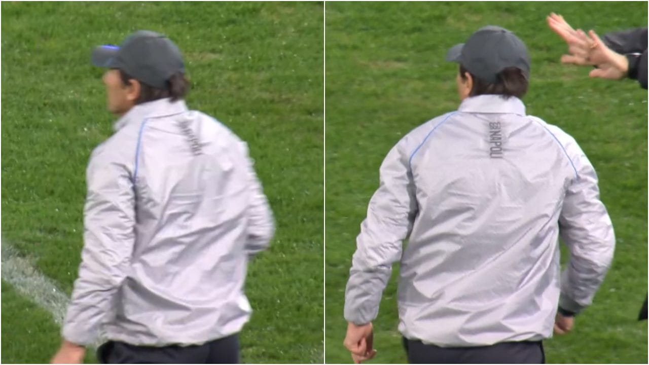 La reazione furibonda di Conte al gol di Di Lorenzo in Napoli-Verona: urla contro il quarto uomo