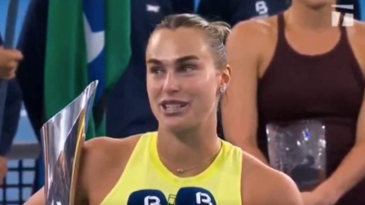 Aryna Sabalenka vince e mette in imbarazzo il fidanzato: "Spero di chiamarti presto in un altro modo"