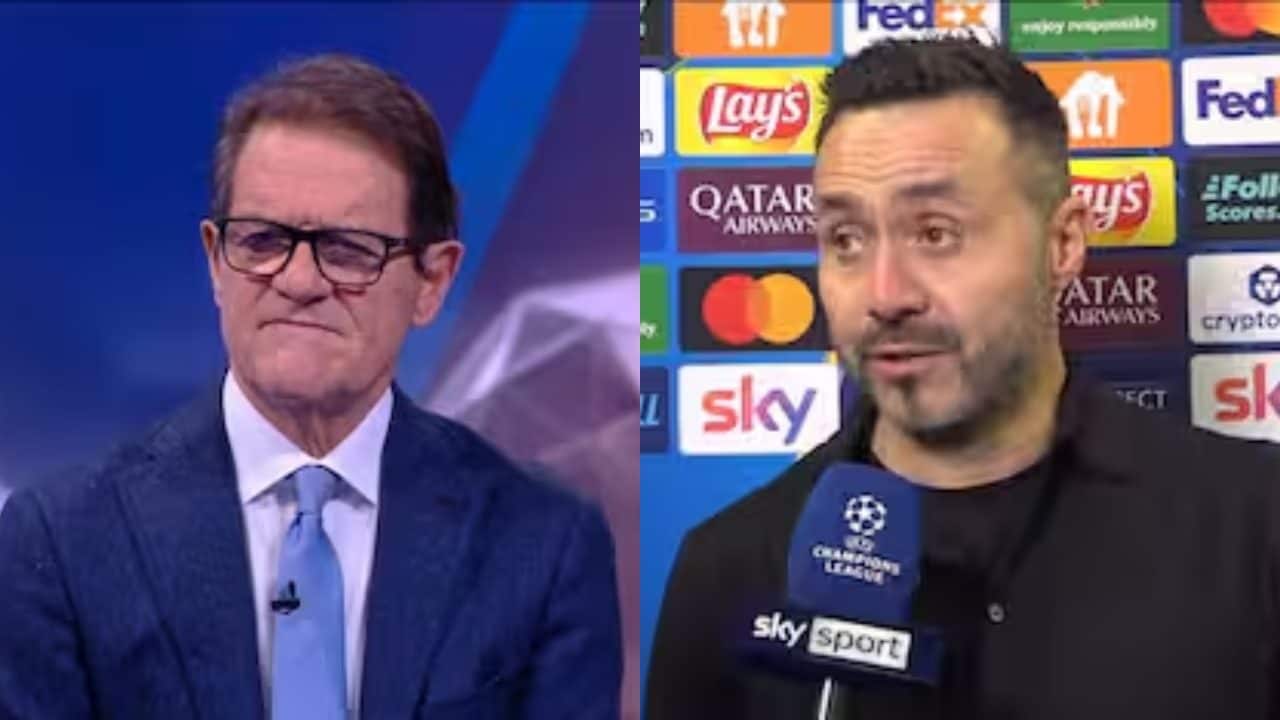 Capello attacca De Zerbi senza giri di parole: "Non posso accettare quello che ha detto"