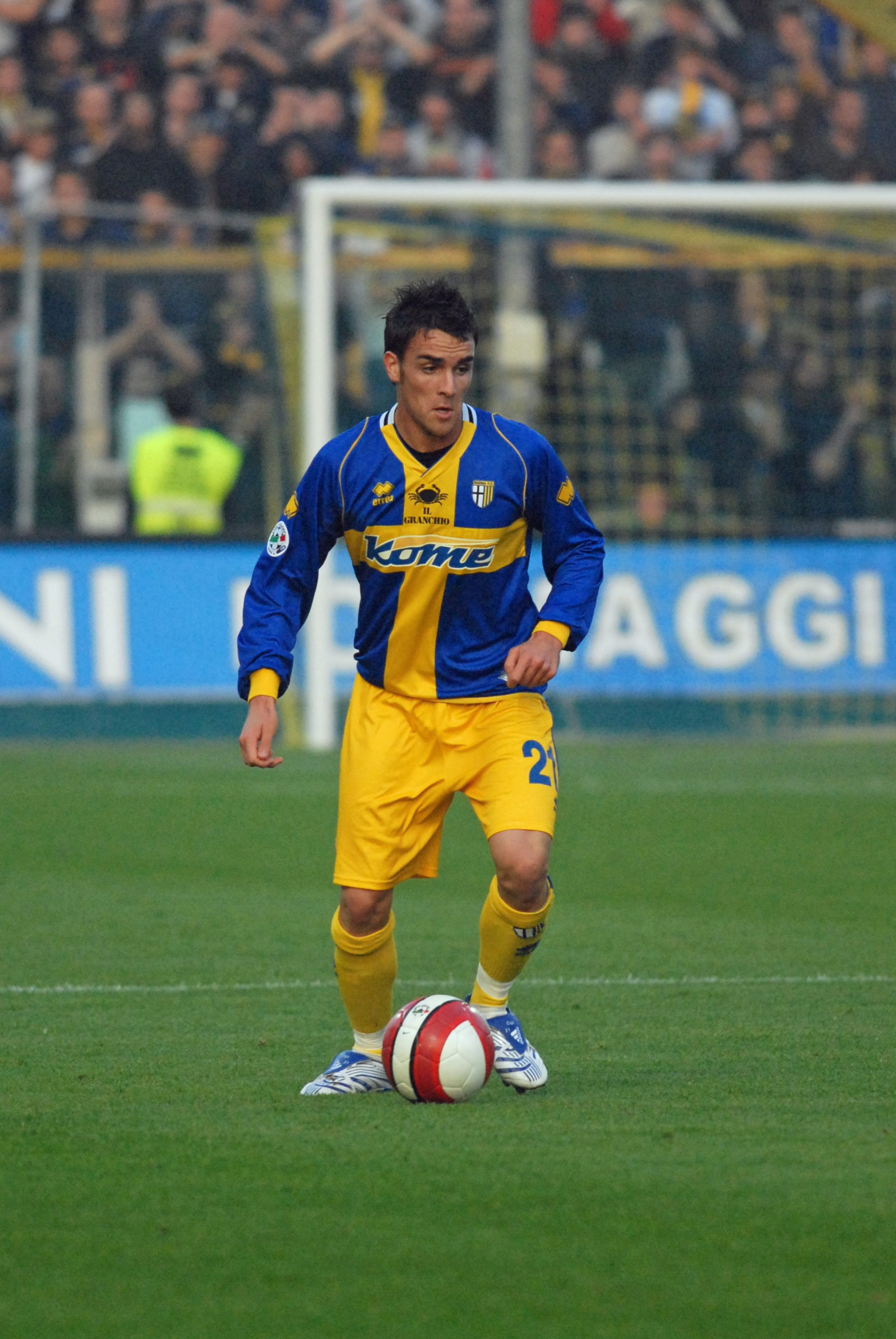 Cigarini agli esordi con il Parma.