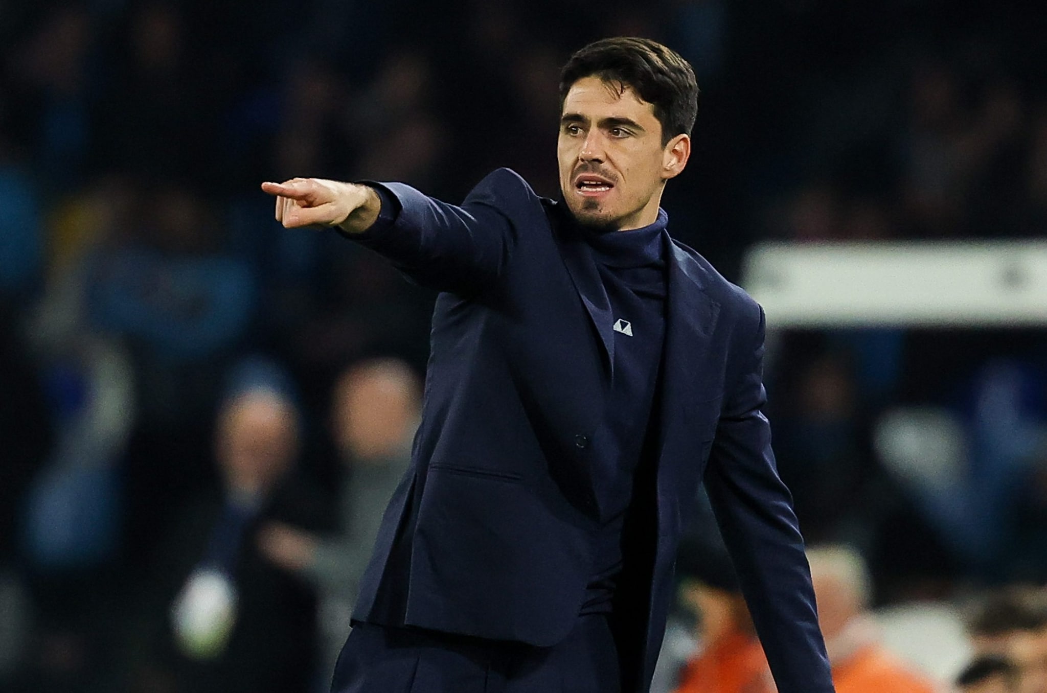 Carlos Cuesta durante Napoli–Parma, match pareggiato 0–0