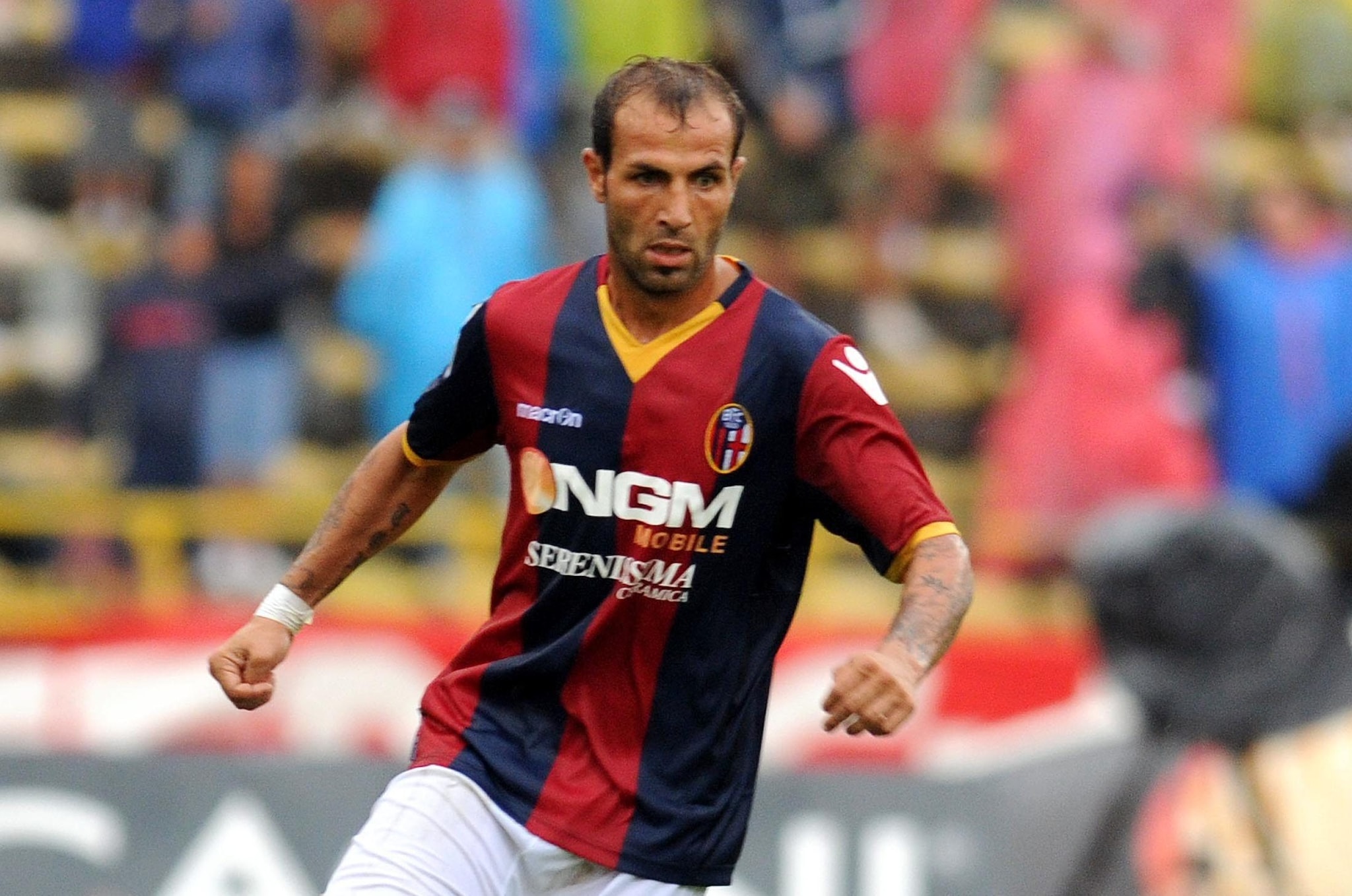 Daniele Portanova con la maglia del Bologna, ci ha giocato per 4 stagioni