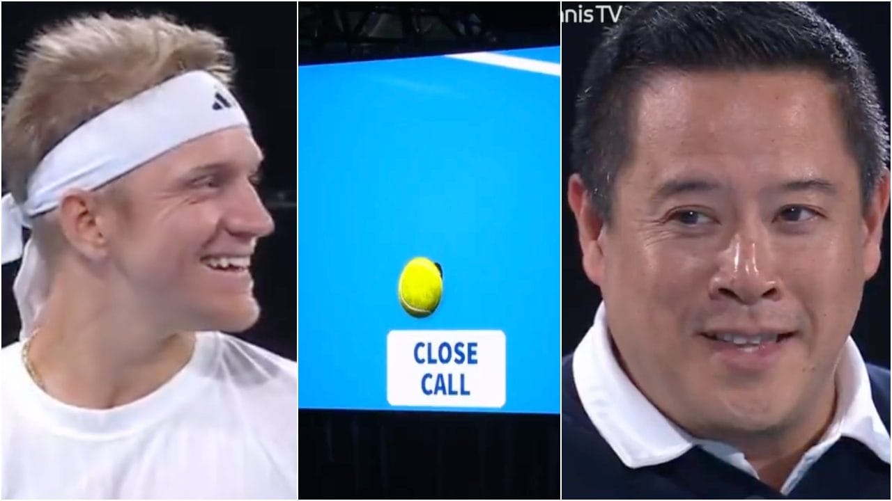 Davidovich Fokina chiama il falco, svista assurda: ridono tutti, pure l'arbitro e il suo avversario