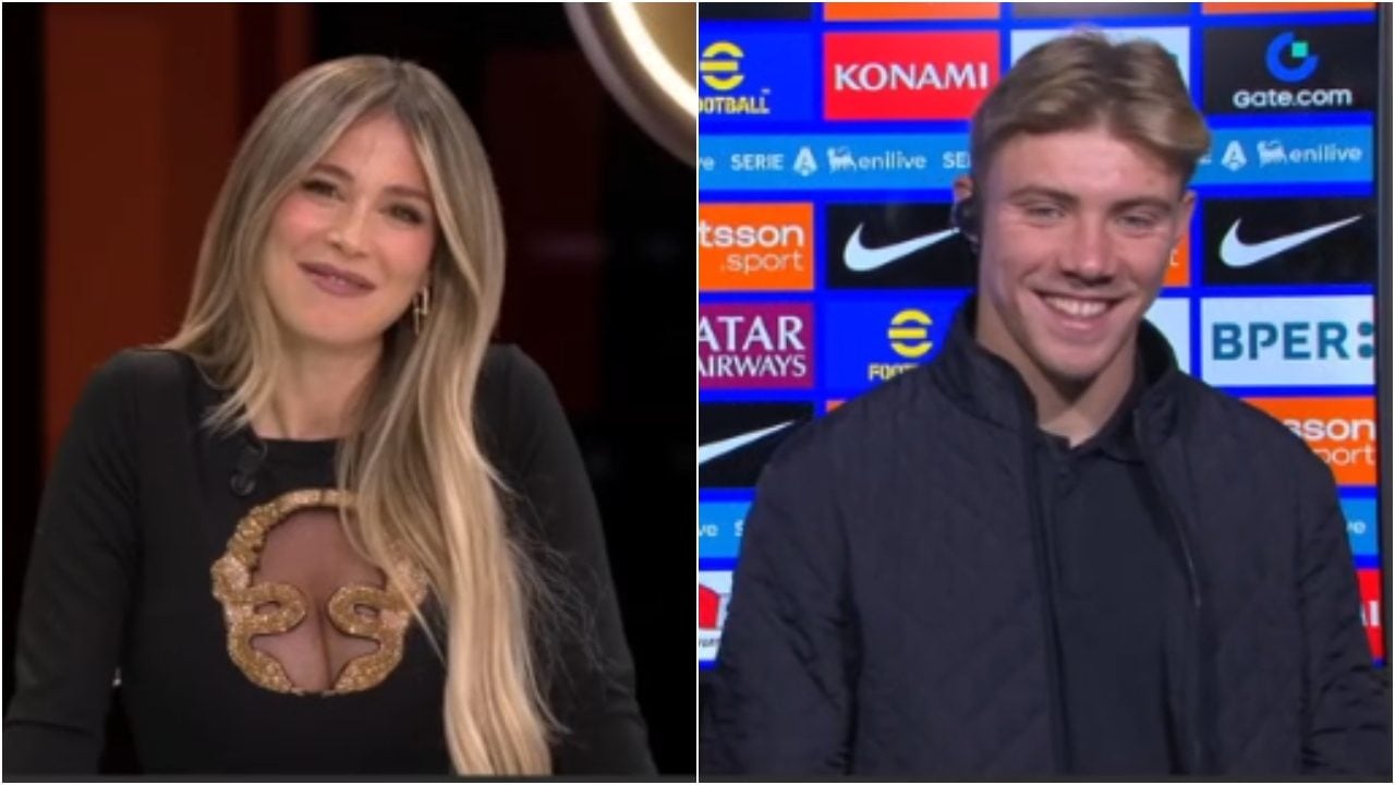 Hojlund non parla ancora l'italiano, Diletta lo pungola: lui la sorprende in dialetto napoletano