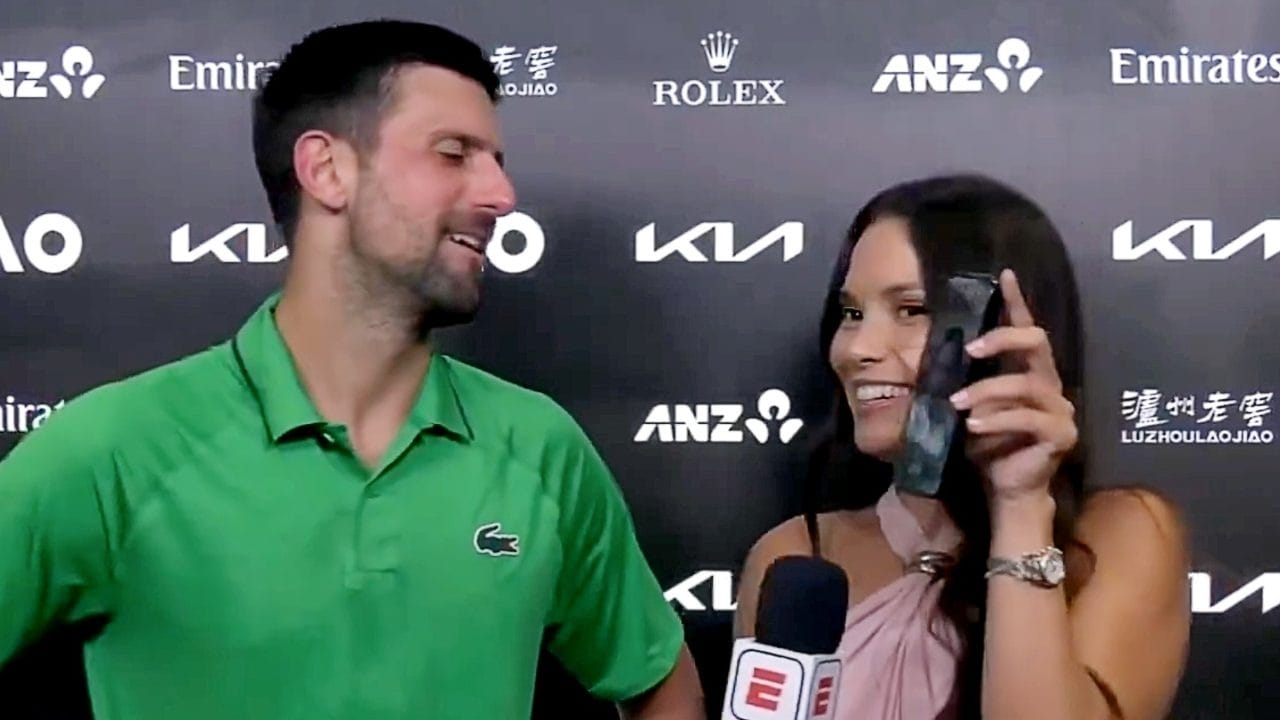 Djokovic e la videochiamata in diretta: "Ho visto il tuo messaggio prima di Sinner. Sei un mago"