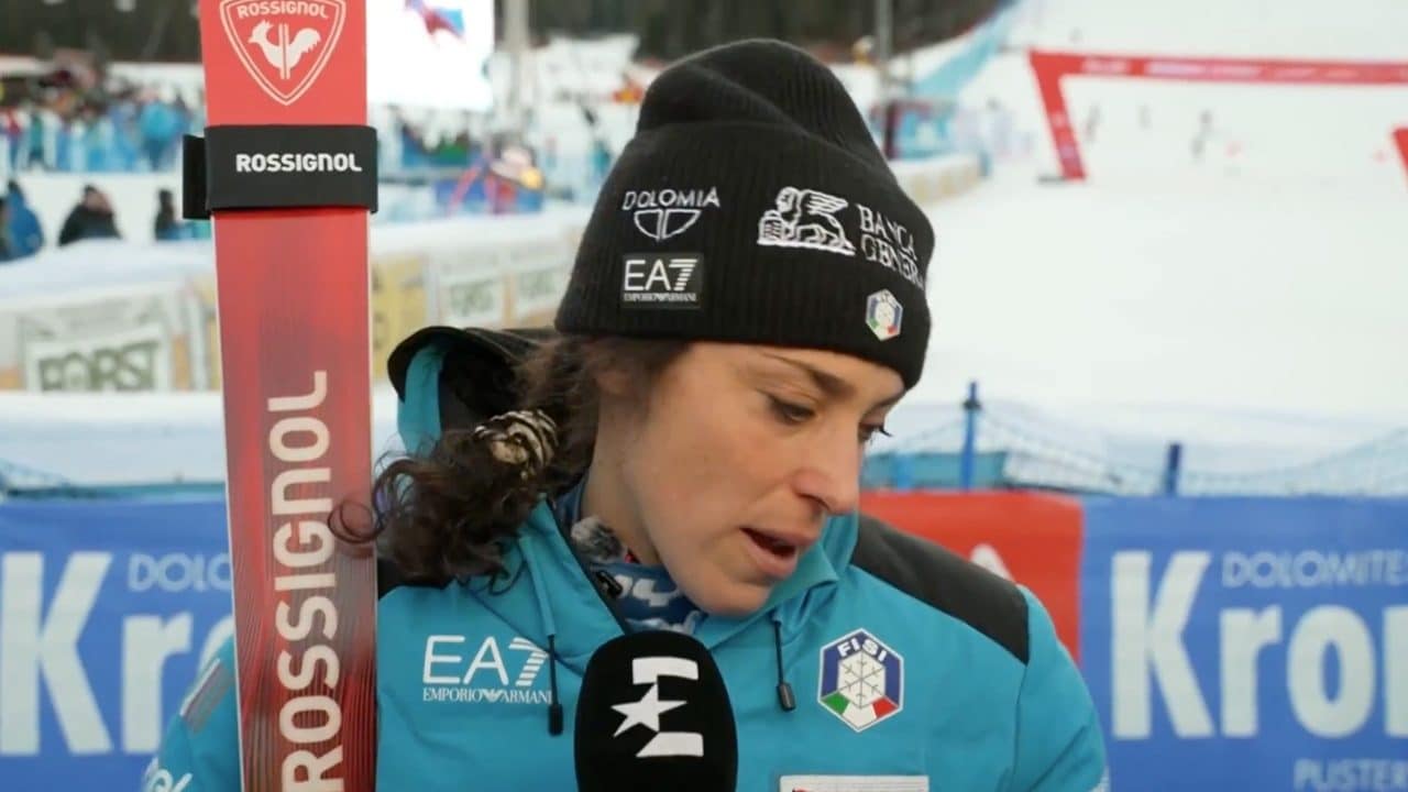 Federica Brignone ferma l'intervista e scoppia a piangere: "Non ce la faccio davanti a lei"