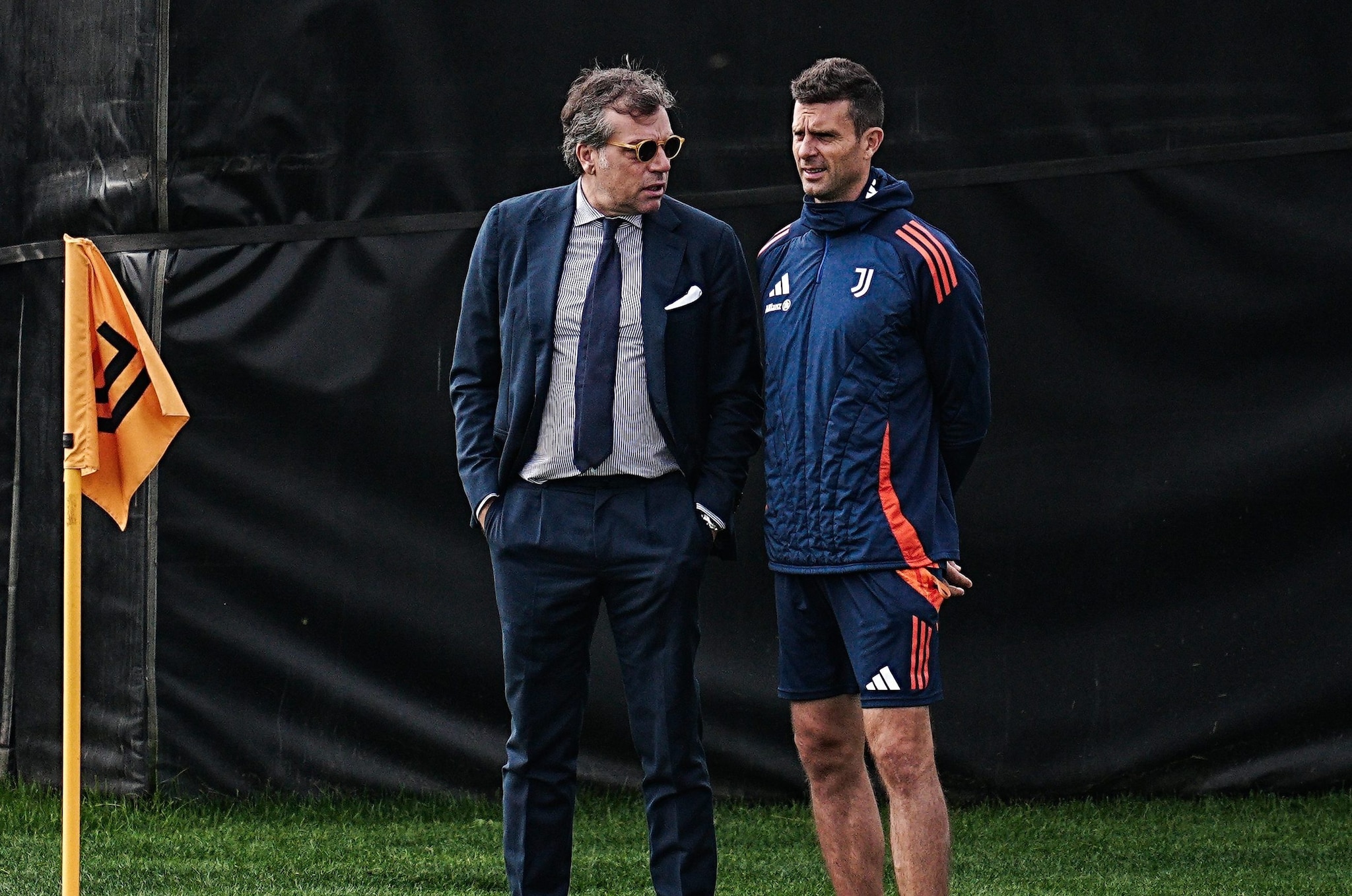 Cristiano Giuntoli con Thiago Motta, la sua scommessa persa alla Juventus