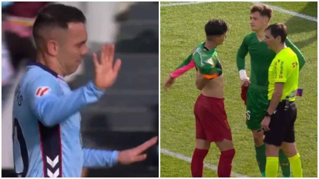 Iago Aspas ferma i suoi compagni di squadra, non devono tirare in porta: fa un gesto bellissimo