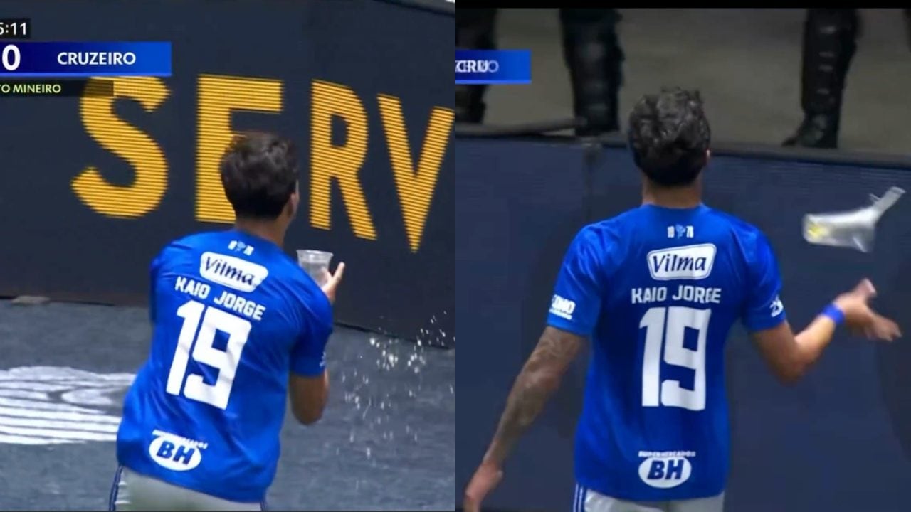 Kaio Jorge segna e festeggia bevendo una birra lanciata dai tifosi avversari: il gesto che infiamma il derby